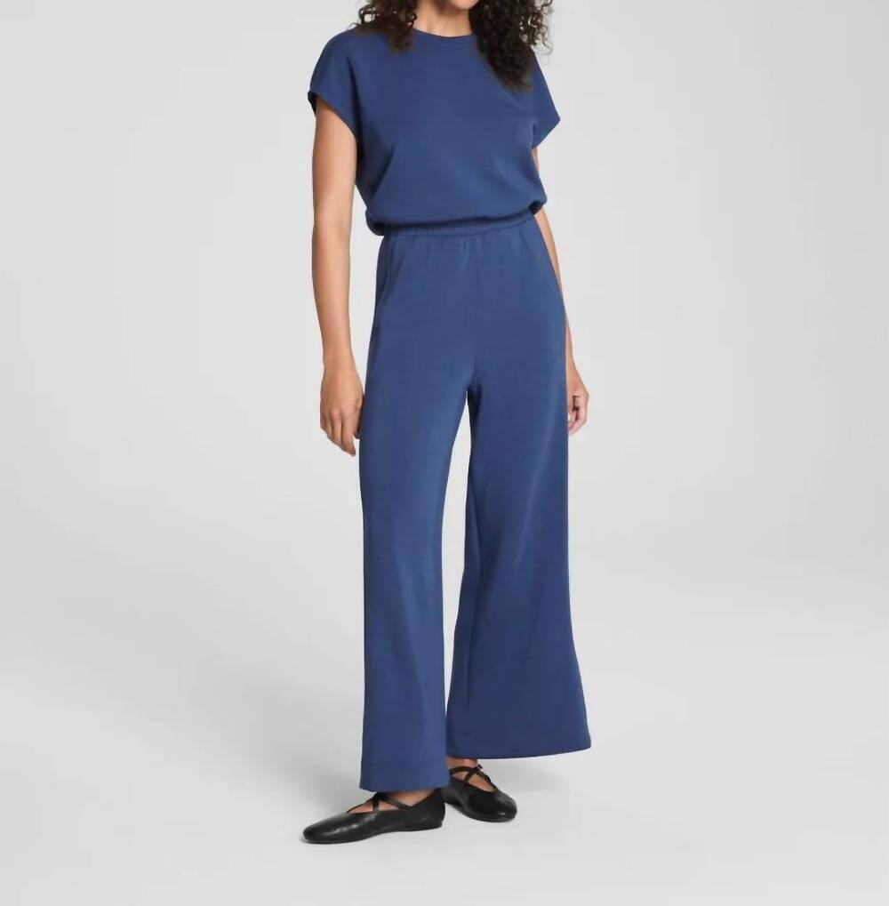 NEW SPANX airessentials cinched jumpsuit in faded indigo